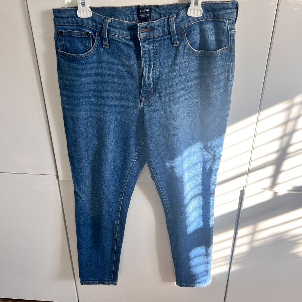 J Crew 9" High Rise Skinny Jeans , Size 31